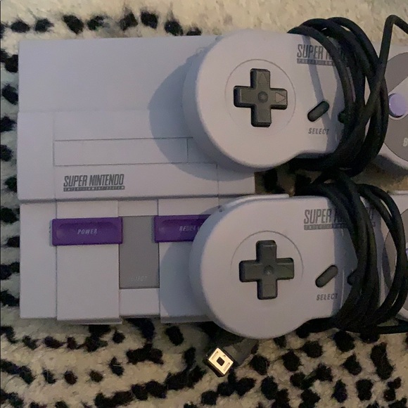 super nintendo nes control deck
